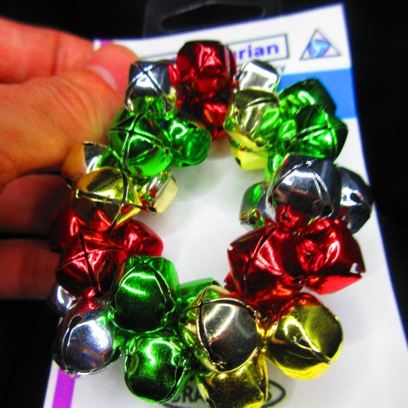 Christmas Bells 7" Stretchy Bracelet - Picture 2 of 3
